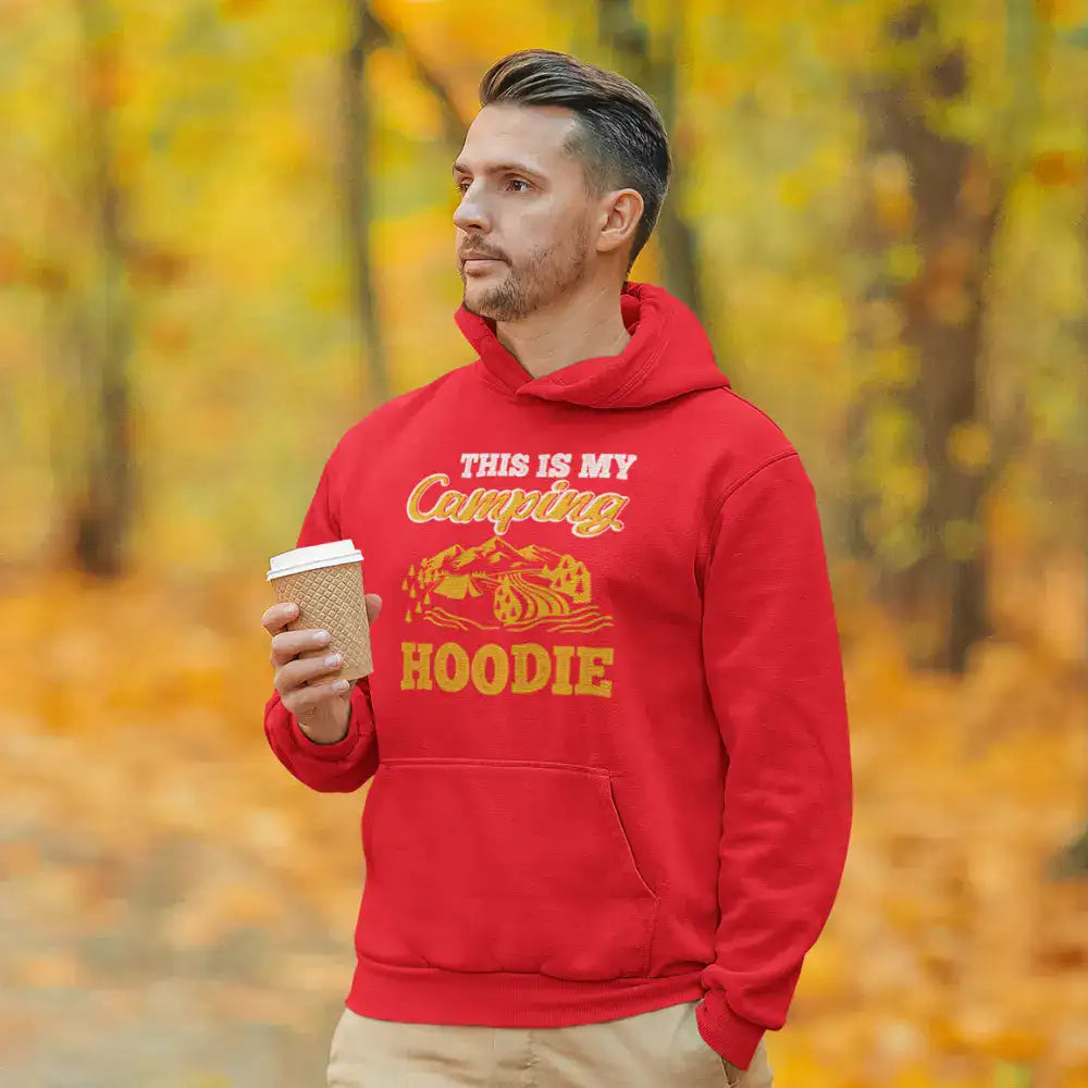 This Is My Camping Men Adult Fleece Hooded Sweatshirt