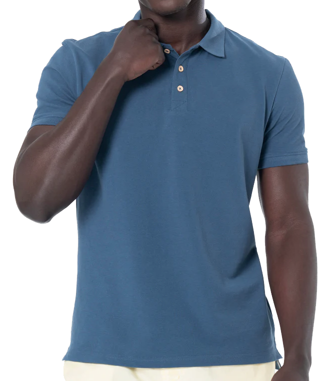 MEN'S S/S 3 BUTTON PIQUE POLO