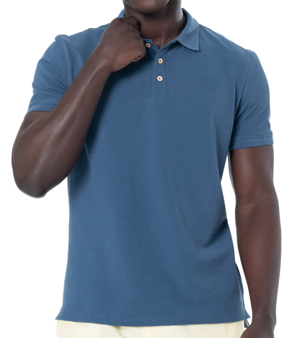 MEN'S S/S 3 BUTTON PIQUE POLO